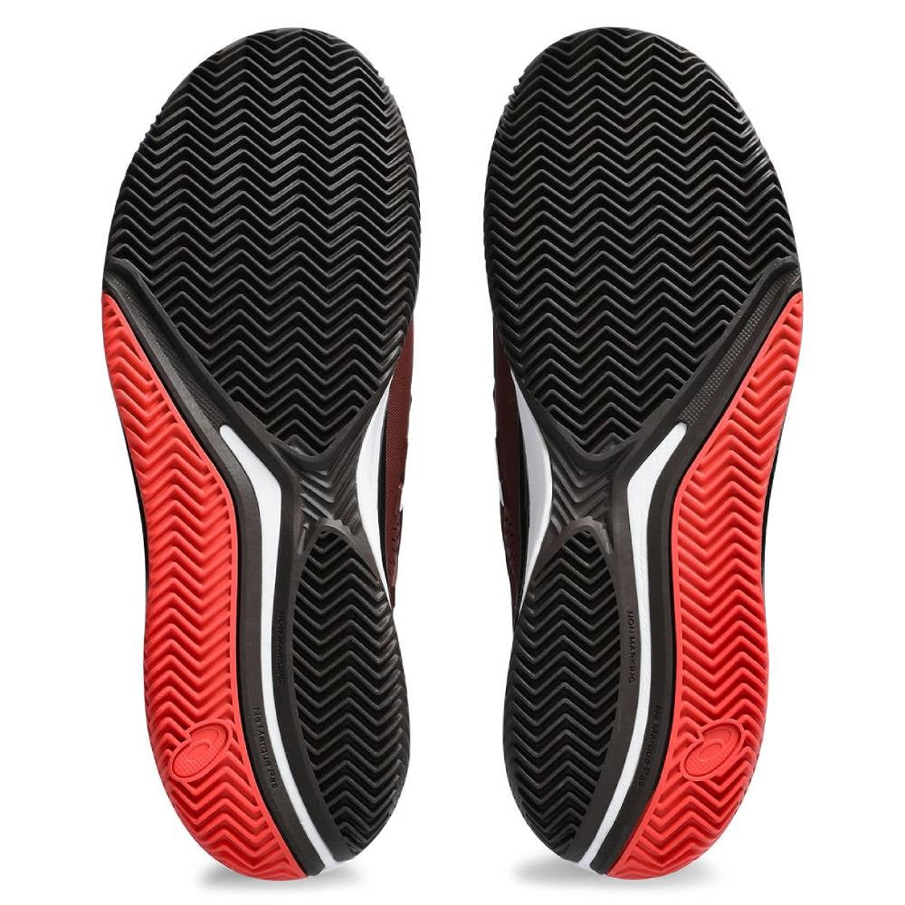Asics Gel Resolution 9 Clay Men's Tennis Shoe (Red/White) - RacquetGuys.ca