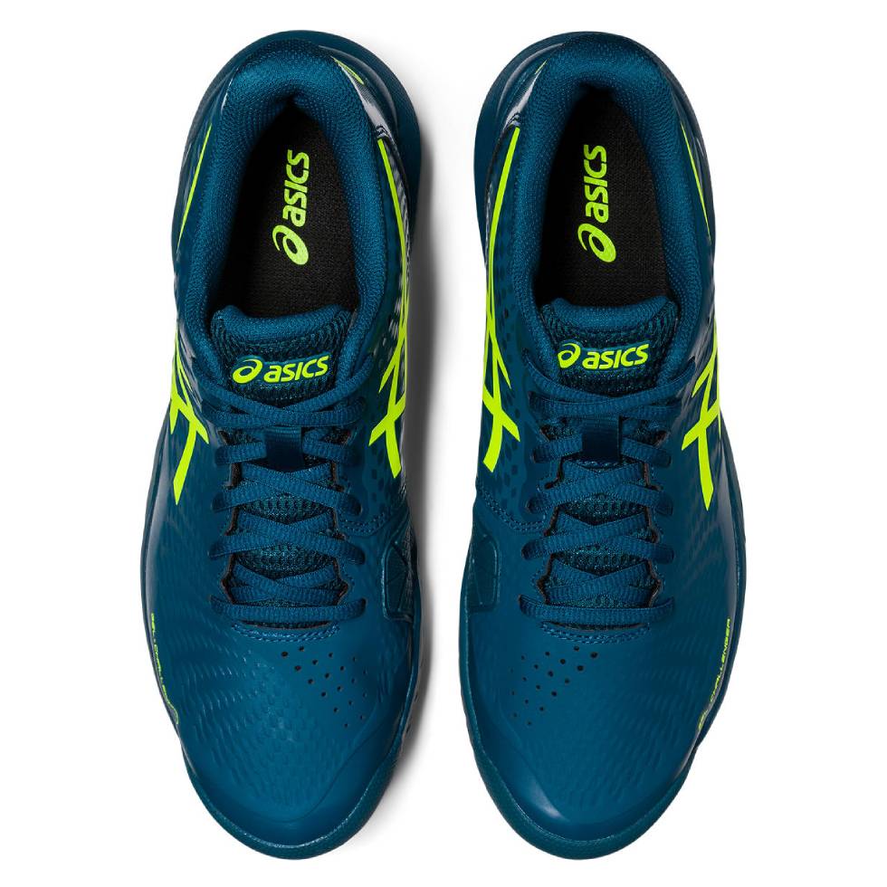 Asics Gel Challenger 14 Men's Tennis Shoe (Blue/Yellow)