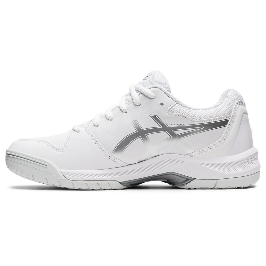 ASICS GEL-Dedicate 6 White/Silver Tennis Shoes Womens Size 10