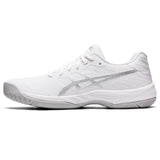 Asics Gel Game 9 Women's Tennis Shoe (White/Silver) - RacquetGuys.ca