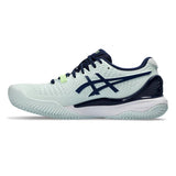 Asics Gel Resolution 9 Clay Women's Tennis Shoe (Pale Mint/Blue Expanse)