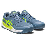 Asics Gel Resolution 9 GS Junior Tennis Shoe (Blue/Green)