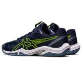 Asics Gel Blade 8 Men's Indoor Court Shoe (Navy/Green) - RacquetGuys.ca