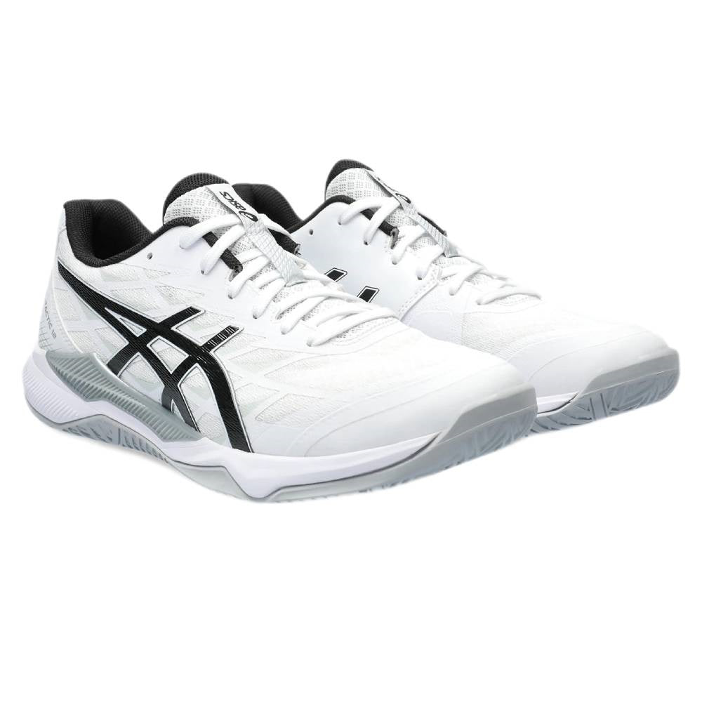 RacquetGuys | Tactic Indoor Shoe (White/Black) 12 Men\'s Asics Gel Court