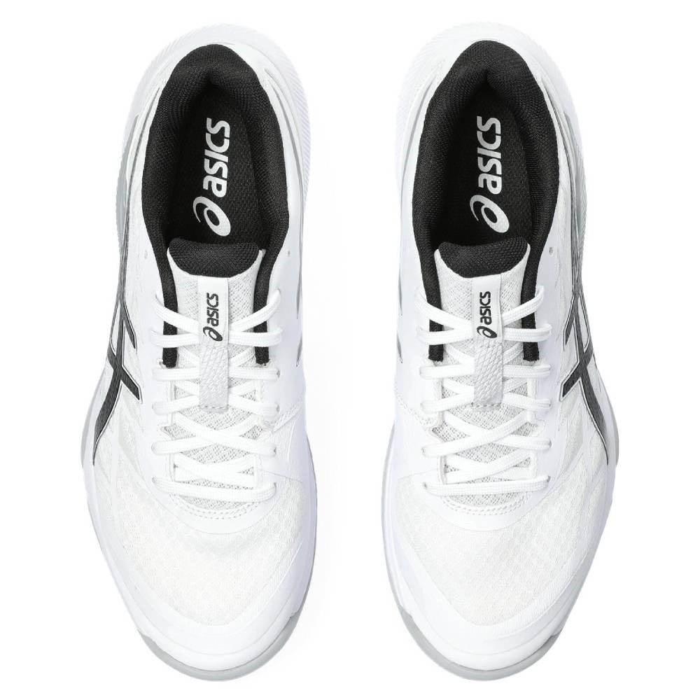 Asics Gel Tactic 12 Men's Indoor Court Shoe (White/Black) | RacquetGuys