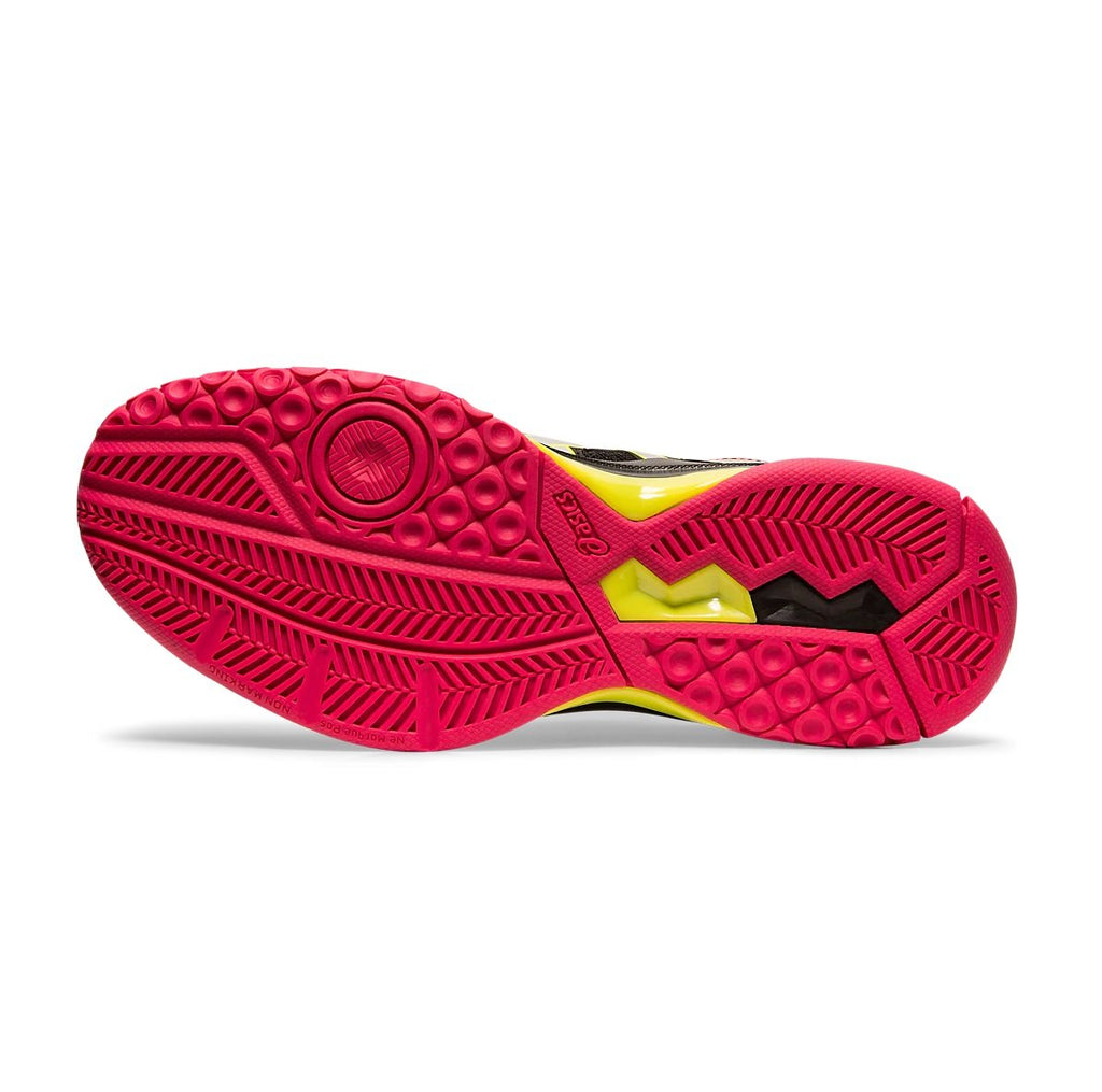 Gel Rocket 9 Women's Indoor Shoe (Black/Silver/Pink) | RacquetGuys