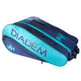 Diadem Elevate Tour 12 Pack Racquet Bag (Teal/Navy) - RacquetGuys.ca