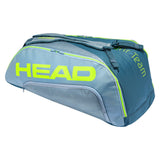 Head Tour Team Extreme Supercombi 9 Pack Racquet Bag (Yellow/Grey) - RacquetGuys