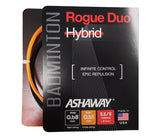 Ashaway Rogue Duo Hybrid Badminton String (Black/Orange)