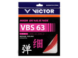 Victor VBS-63 Badminton String (Red) - RacquetGuys.ca