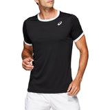 Asics Men's Club Short Sleeve Top (Black) - RacquetGuys