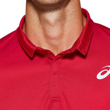 Asics Men's Club Polo (Red) - RacquetGuys