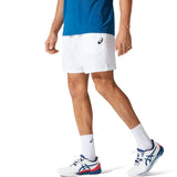 Asics Men's 7-Inch Shorts (Brilliant White) - RacquetGuys