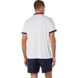 Asics Men's Court Polo Shirt (White/Midnight) - RacquetGuys.ca