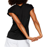 Asics Women's Practice Graphic Short Sleeve (Black/White) - RacquetGuys