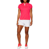 Asics Women's Practice Polo (Pink) - RacquetGuys