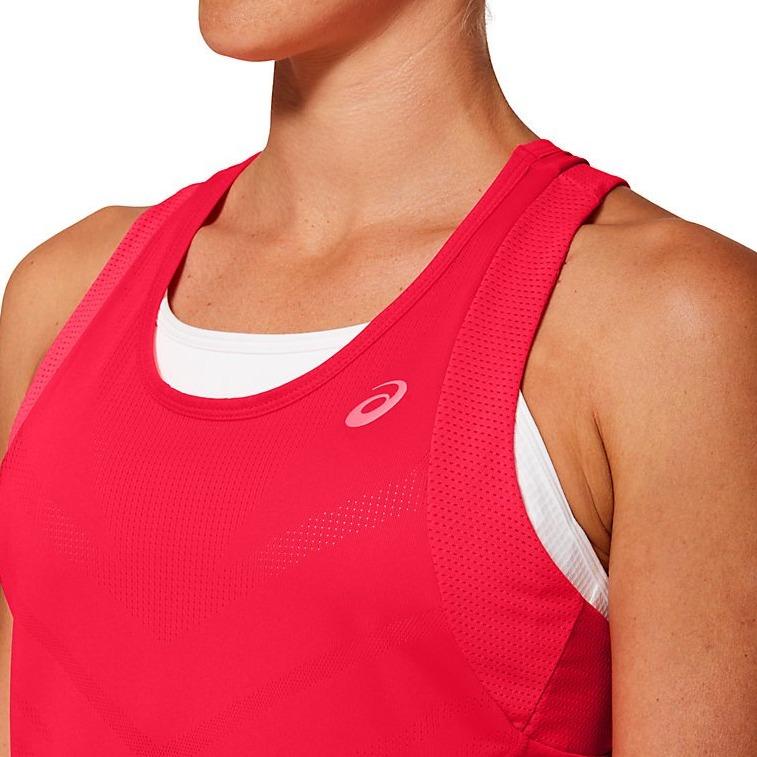Asics Womens Tennis Tank Top (Pink) - RacquetGuys