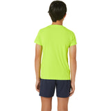 Asics Boy's Tennis Graphic Short Sleeve Top (Green) - RacquetGuys.ca