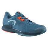 Head Sprint Pro 3.5 Men's Tennis Shoe (Bluestone/Orange)