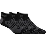 Asics Men's Quick Lyte Plus Socks 3 Pack (Perf Black/Grey)