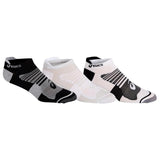 Asics Men's Quick Lyte Plus 3-Pack Socks (White/Perf Black) - RacquetGuys