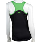 Prince Womens Racerback Tank Top (Black/Green) - RacquetGuys