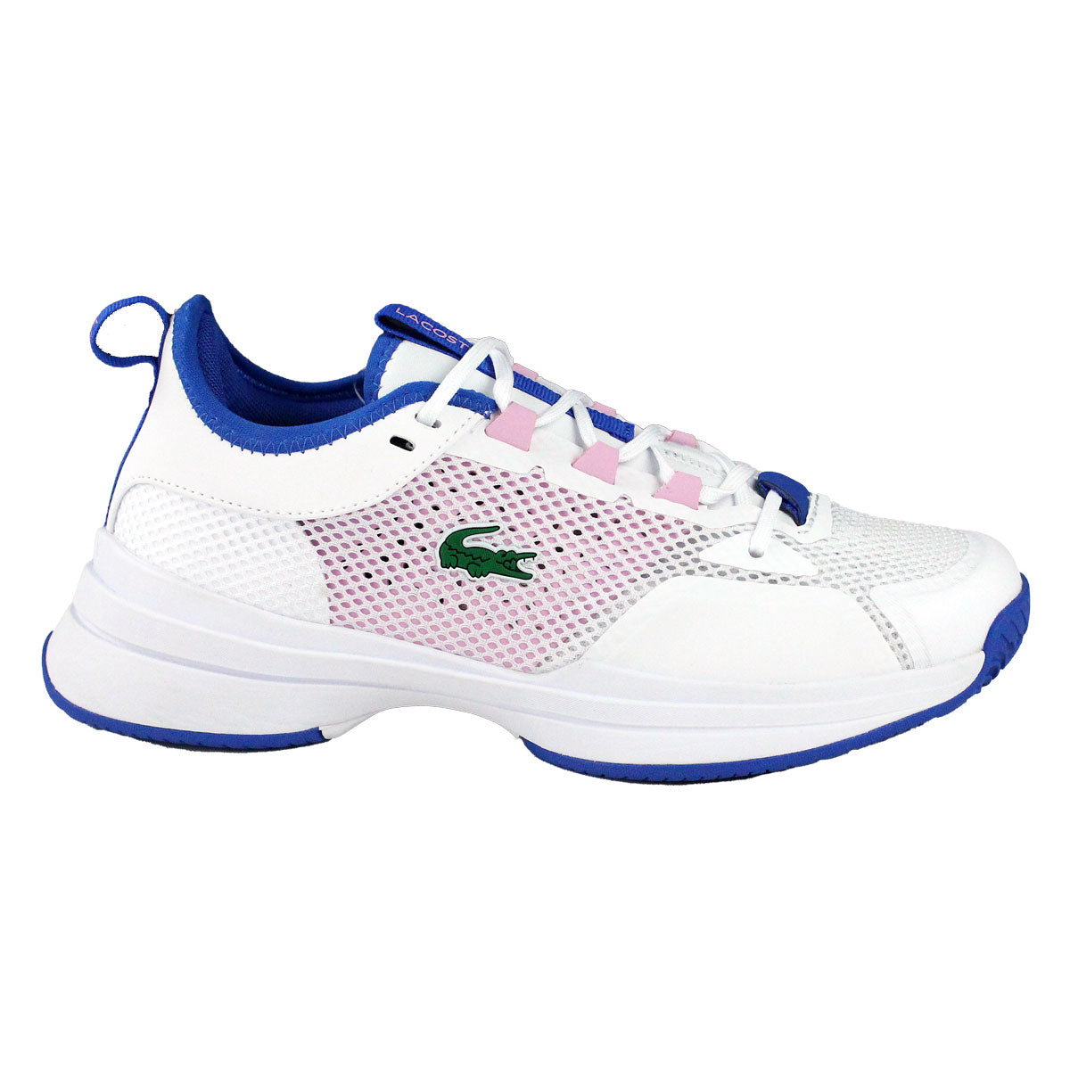 Lacoste AG-LT21 Textile Women's Tennis Shoes (White/Pink) RacquetGuys