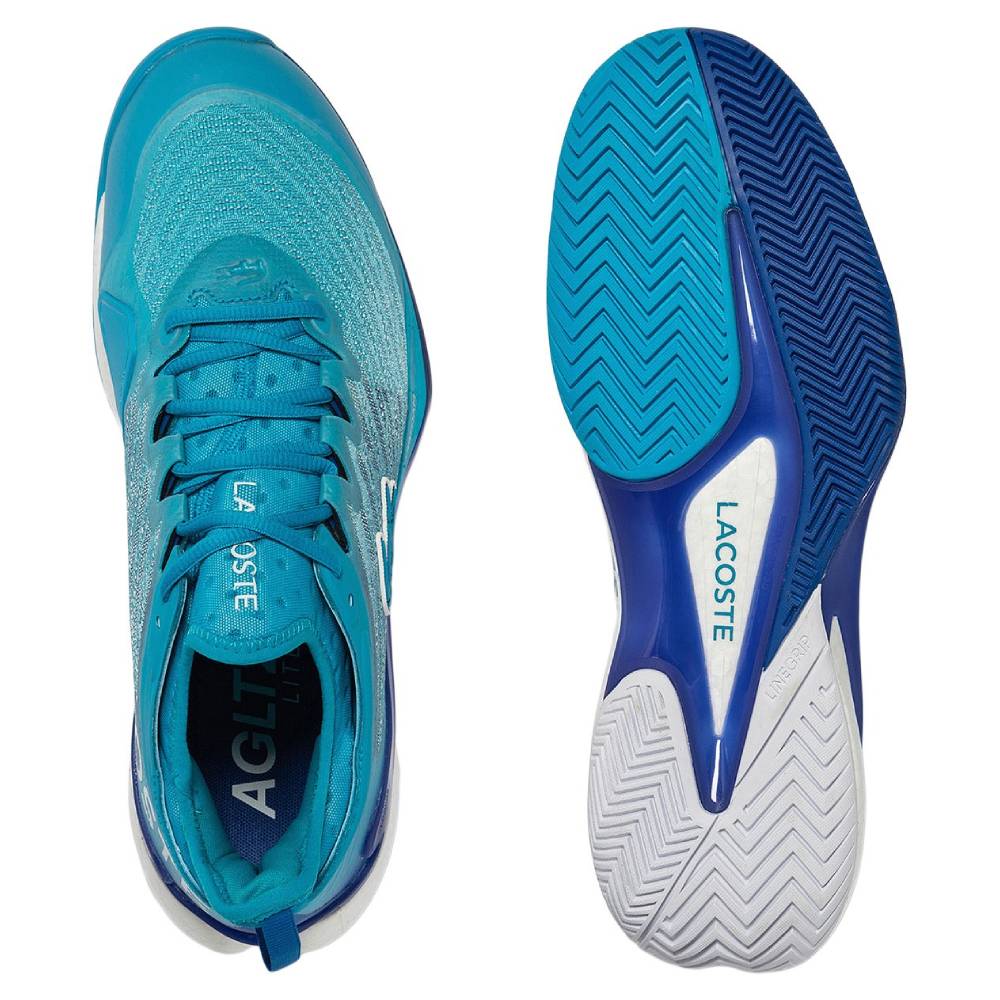 Lacoste AG-LT23 Lite Women's Tennis Shoes (Blue/White)