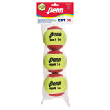 Penn QST 36 Quick Start Red Junior Tennis Balls 3 Pack