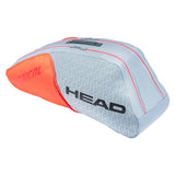 Head Radical Combi 6 Pack Racquet Bag (Grey/Orange)