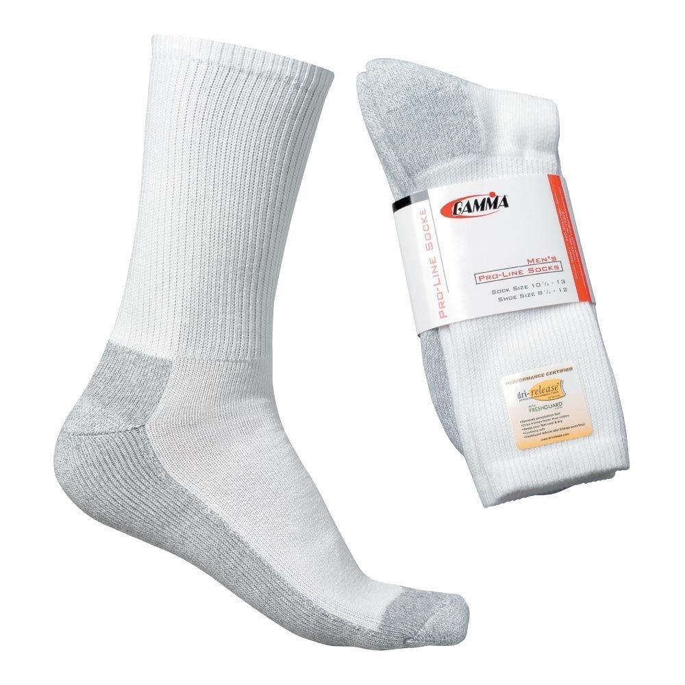 Gamma Men's Pro-Line Socks (White) - RacquetGuys