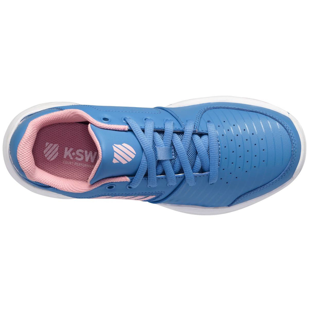 K-Swiss Court Express OMNI Junior Tennis Shoe (Blue/Pink/White)