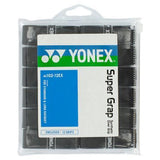 Yonex Super Grap Overgrip 12 Pack (Black) - RacquetGuys