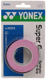 Yonex Super Grap Overgrip 3 Pack (Pink) - RacquetGuys