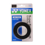 Yonex Super Grap Tough Overgrip 3 Pack (Black) - RacquetGuys