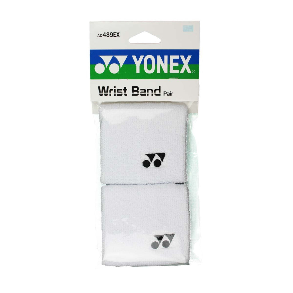 Yonex 3" Wristband 2 Pack (White) - RacquetGuys