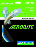 Yonex BG Aerobite Hybrid Badminton String (White/Blue) - RacquetGuys