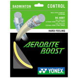 Yonex BG Aerobite Boost Hybrid Badminton String (Gray/Yellow) - RacquetGuys