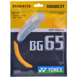 Yonex BG 65 Badminton String (Orange) - RacquetGuys
