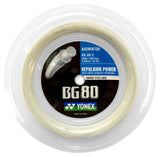 Yonex BG 80 Badminton String Reel (White) - RacquetGuys