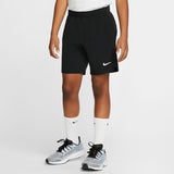 Nike Boy's Court Flex Ace Shorts (Black/White) - RacquetGuys.ca