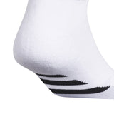 adidas Men's Cushioned Low-Cut Socks 3 Pack (White)
