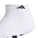 adidas Men's Cushioned Low-Cut Socks (White)