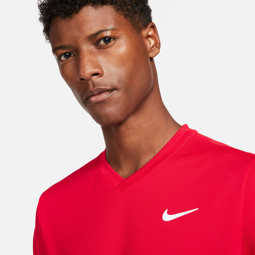 Nike Men's Dri-FIT Victory Top (Red/White) - RacquetGuys.ca
