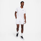 Nike Men's Dri-FIT Victory 7-Inch Shorts (White/Black) - RacquetGuys.ca