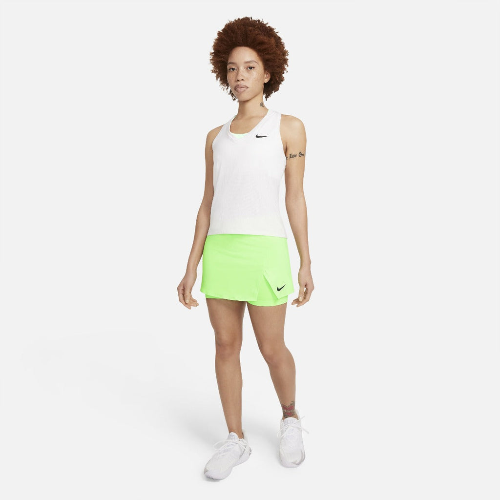 Nike Women's Dri-FIT Victory Stretch Skirt (Lime Glow/Black) - RacquetGuys.ca