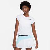 Nike Women's Dri-FIT Victory Top (White/Black) - RacquetGuys.ca