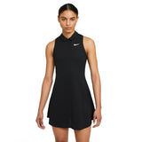 Nike Women's Victory Polo Dress (Black/White) - RacquetGuys.ca