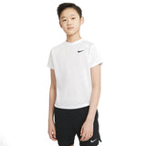 Nike Boys' Dri-FIT Victory Top (White/Black) - RacquetGuys.ca