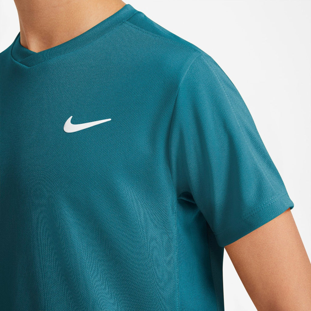 Nike Boys' Dri-FIT Victory Top (Bright Spruce/White) - RacquetGuys.ca